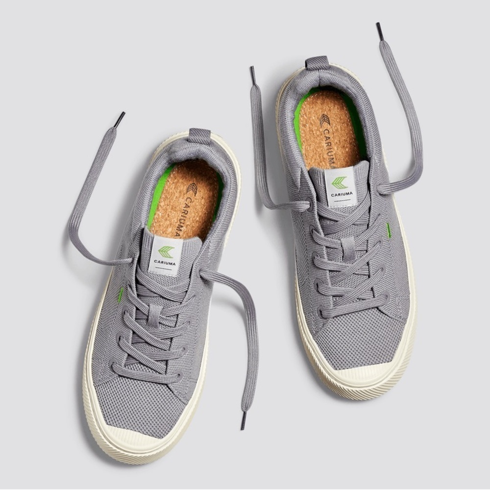 Cariuma Mystic Grey OCA Low Canvas Sneakers - Size 8